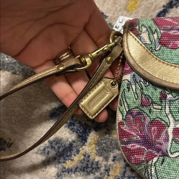 Coach Multicolor Floral Wristlet - Picture 4 of 8